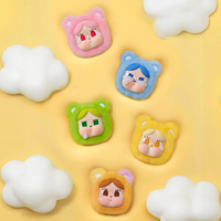 Authentique POP MART CRYBABY Care Bears Mini Sac à Bijoux Suspendu Boîte de Rangement Portable pour Petits Objets Cadeau de Collection pour les Fans Tendance