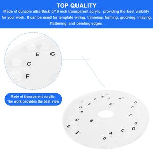 แผ่นฐานเราเตอร์อะคริลิกขนาด 5-3/4 นิ้ว พร้อมสกรูและรูเจาะสำเร็จสำหรับเราเตอร์ไม้ - Product Image 5