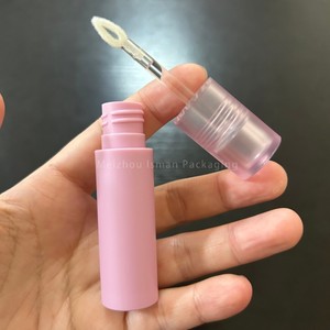 ISMAN Tubes de conditionnement givrés vides pour <span class=keywords><strong>rouge</strong></span> à lèvres liquide et brillant à lèvres, 3 ml, ronds, violet, orange, rose, avec pinceau en forme de cœur - Product Image 4
