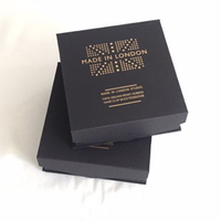 Boîte personnalisée velours noir mousse personnalisée emballage magnétique cadeau papier d'emballage boîte magnétique insertion avec mousse