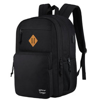 Nouveau sac à dos de voyage en polyester pour hommes et femmes, sac à dos antivol pour ordinateur portable avec port de charge USB pour le travail, l'université, l'école