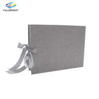 Boîte cadeau pliante en papier de luxe avec logo personnalisé OEM et fermeture à ruban - Emballage biodégradable pour chaussures et vêtements en gros
