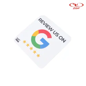 بطاقة هدايا Google Play ISO14443A قابلة للتخصيص من المصنع بطاقة جوجل بطاقة 13.56 ميجاهرتز NFC RFID واجهة الاتصال مقاومة للماء PVC