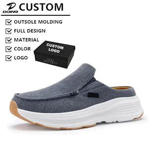Mocassins orthopédiques pour hommes à enfiler, confortables et décontractés, avec soutien de la voûte plantaire, en toile souple, chaussures orthopédiques – Vente directe usine - Product Image 1