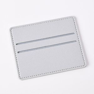 Portefeuille fin en cuir PU, porte-cartes minimaliste multi-emplacements pour hommes et femmes, porte-monnaie portable avec blocage RFID - Product Image 4
