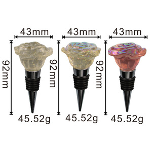 Rose Flower <b>Wine</b> Stopper <b>Plastic</b> Sealing <b>Bottle</b> Stopper For <b>Wine</b> <b>Bottle</b> - Product Image 4