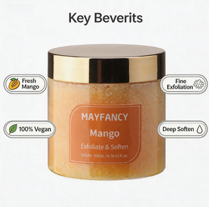 <span class=keywords><strong>Exfoliante</strong></span> Corporal de Mango Mayfancy, Suaviza y Exfolia la Piel, Cuidado Vegano para la Piel, 200 ml - Product Image 5