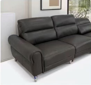 Modern Power Recliner Leather <b>Sofa</b> Set Black 3 Seater Electric Motion <b>Sofa</b> Functional Living Room Couch with USB Charging Port - Product Image 2