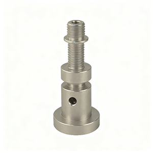 Componente de Cilindro de Acero Inoxidable con Orificios Roscados y Recortes Cuadrados - Product Image 6