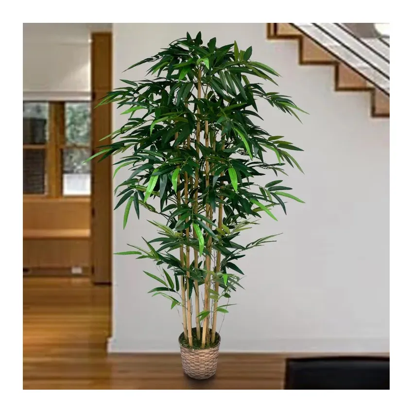 Linwoo Home Decoration Artificial Tree Simulation Bamboo Plant Office Company Bedroom Decoration Model Tree