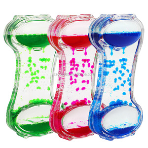 Minuteur liquide sensoriel personnalisé en acrylique et huile, couleurs variées, horloge à eau, minuteur à huile, <span class=keywords><strong>sablier</strong></span>, minuteur vert aqua <span class=keywords><strong>pour</strong></span> cadeau de Noël - Product Image 2
