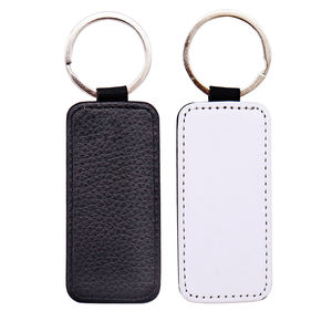 Porte-clés en cuir blanc Transfert de chaleur Mdf Blanc Fabrication de porte-clés Porte-clés en cuir Coeur Sublimation - Product Image 4