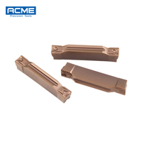 Plaquette de coupe N123 N123H2 N123J2 N123E2 N123G2 N123K2 PVD à haute résistance à l'usure, indexable et rainurée pour le rainurage sur tour CNC