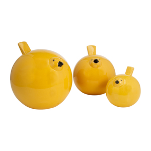 Set di Sculture di Uccelli in Ceramica Gialle, Statuette Decorative per Casa, Ufficio, Bagno, Soggiorno - Product Image 4