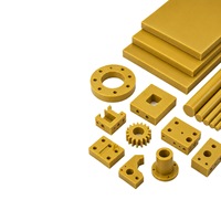 Plaque PAI importée 4203 Jaune-Brun, tige en polyamide-imide, résistante aux hautes températures, Torlon usiné CNC