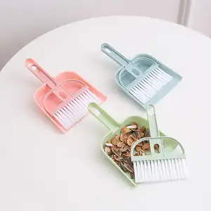 Hot products portable window slot brush screen dust gap keyboard drawer wardrobe corner cleaning brush with dustpan