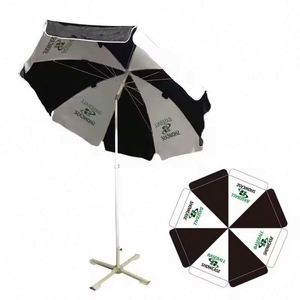 Heavy Duty <b>Large</b> Light Outdoor Sun Umbrella Beach Umbrella With Tassels Sun Shelter Cool Beach Umbrella - Product Image 3