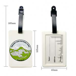 Etiqueta de Equipaje de PVC Suave 3D con Logotipo de Diseño Personalizado, Diseño 2D, Tamaño 105x65mm, Impresión por Transferencia Térmica para Uso Promocional - Product Image 6