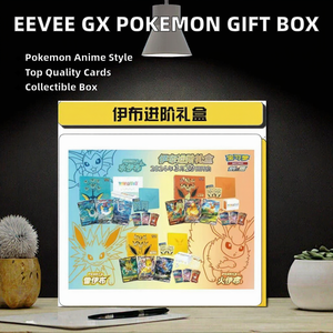 Boîte cadeau Eevee <span class=keywords><strong>GX</strong></span> Vaporeon Jolteon Flareon, jouets de cartes à jouer en papier durable Ibra - Product Image 2