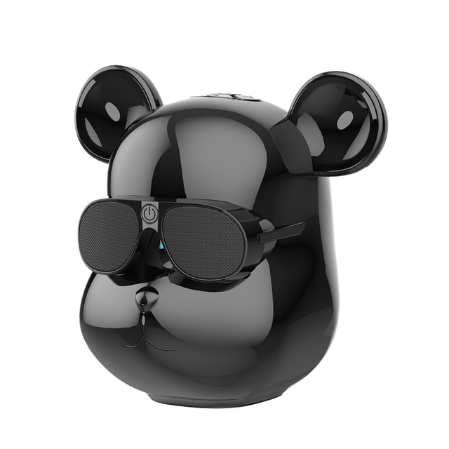 B6 Violent Bear Mini Wireless for V5.3 Speaker IPX4 Waterproof Mobile Phone Creative Cartoon Bear Head RGB Home Desktop