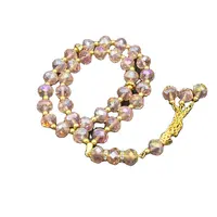 Juhdhuiran — perles de cristal islamique, vente en gros, 8mm, 33 perles, pour chapelet de prière islamique, Tasbih, musulman
