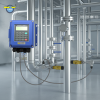 Débitmètre à ultrasons intelligent KY TUF-2000B à longue durée de vie pour la surveillance de l'eau de circulation industrielle