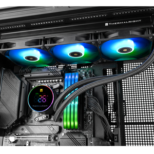 NOUVEAU Refroidisseur de processeur liquide AIO Thermalright Frozen Magic 360 Digital ARGB Noir & Blanc avec écran numérique et ventilateur PWM 360 mm pour PC de bureau gaming - Product Image 4