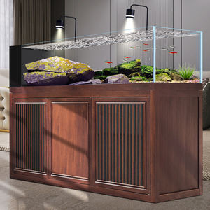Aquarium de style Creek en verre extra-clair, filtration par le fond, débordement latéral, aquascaping de style naturel, grand réservoir pour poissons rouges <span class=keywords><strong>Ranchu</strong></span> - Product Image 3
