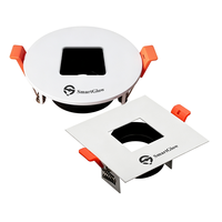 Lampu Sorot LED MR16 Modern Persegi Bulat Anti Silau Sudut Putar COB Downlight Housing Bingkai Gu10 Modul LED Bingkai Lampu Mr16