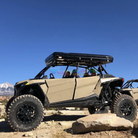 Tente de toit de voiture en aluminium Abs 4 5 personnes imperméable à l'eau Hardshell Large Roof Top Tent Hard Shell avec énergie solaire pour Jeep Car Ladder Pop-Up