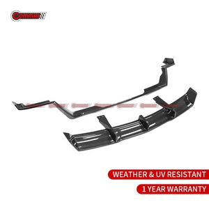 Diffuseur arrière en carbone sec compatible Chevrolet Corvette Z06, style OEM, amélioration aérodynamique, directement de l'usine - Product Image 6