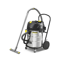 Aspirateur eau et poussière NT 75/2 Ap Me Tc Karcher, réservoir en acier inoxydable de 75 L, aspiration à double moteur, nettoyage semi-automatique du filtre