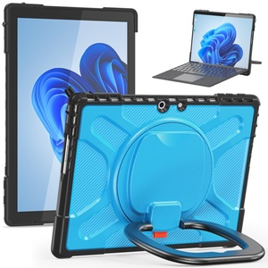 Funda Giratoria 360° para <span class=keywords><strong>Microsoft</strong></span> <span class=keywords><strong>Surface</strong></span> Pro 9 10 13 Pulgadas <span class=keywords><strong>Pro9</strong></span> Pro10, Funda Híbrida Resistente con Soporte y Correa de Mano para Tablet - Product Image 2