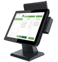 Micropos - Sistema POS Todo en Uno con Pantalla Táctil WIFI de 15 Pulgadas, Caja Registradora POS, Pantalla Dual, Windows