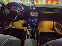 Éclairage d'ambiance universel pour voiture avec contrôle par écran, compatible avec 99% des véhicules Volkswagen, bande LED à fibres optiques pour l'intérieur des voitures Polo/Golf, lumière d'ambiance