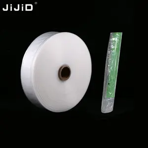 JiJiD Factory Direct Clear LDPE Poly Schlauch rolle Kunden spezifische Kunststoff verpackungs beutel in Rolle