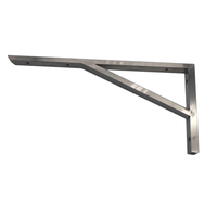 Etagère pliante en acier inoxydable, support mural à Angle en L, en acier inoxydable, OEM ODM OBM