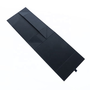 Caja de regalo plegable de embalaje de fijación magnética plegable de lujo Premium personalizada negra mate con cierre de bloqueo magnético - Product Image 6