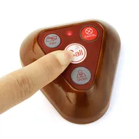 Bouton émetteur d'appel sans fil pour serveur d'appel de service à la clientèle de restaurant
