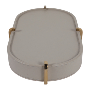 Vassoio Decorativo in Pelle, Centrotavola Moderno per Tavolino da Caffè, Camera da Letto, Bagno, Espositore per Vanità - Product Image 6