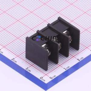 WJ25C-B-7.62-3P Barrier Terminal Block Through hole Component (THT),P=7.62mm Connector Two Sides 7.62mm 1x3P Straight Pin - Product Image 1