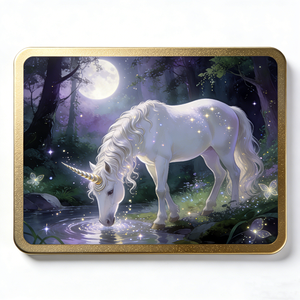 Lingotto Placcato Oro a Tema Unicorno con Stampa UV Personalizzata, Artigianato Premium Durevole da Regalo, Souvenir <span class=keywords><strong>Fantasy</strong></span> da Collezione con Finitura Lucida - Product Image 3