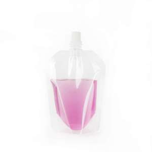 מתכלה לשימוש חוזר פלסטיק לעמוד Custom נוזל פירות מיץ פאוץ אריזת משקה זרבובית פאוץ תיק מיץ Doypack עם זרבובית - Product Image 3