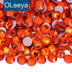OLeeya Vente en Gros d'Usine Petit SS2 Dos Plat Strass Cristaux en Vrac Verre Flatback Non Hotfix Nail Strass pour Nails Art - Product Image 1