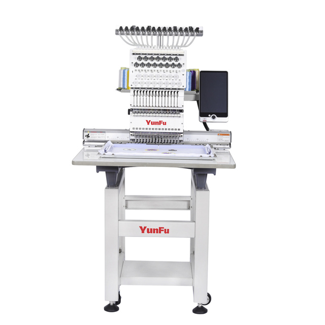 SWD-1501-8S YunFu Dahao A15 Pro Single Head Computerized Embroidery Machine for Home or Industrial Use with Automatic Motor