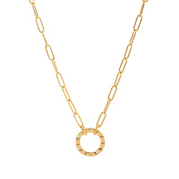 Lincy collier à breloques bricolage Add-on lien chaîne rehausseur mousqueton trombone chaîne collier gros mousqueton vis serrure colliers