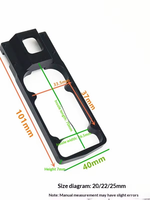 Accessoires pour drones : Kit de châssis d'hélicoptère DIY en alliage d'aluminium 20mm/22mm/25mm, support de moteur, marque OEM