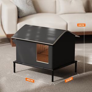 Неразрушимый большой домик для кошек для улицы, зимний, водонепроницаемый, с безопасной дверцей для выхода, утепленное уличное укрытие для бездомных кошек - Product Image 6