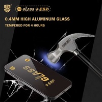 Protection d'écran en verre trempé antistatique en gros pour iPhone 15 Pro 17 Air Samsung Infinix Xiaomi Tecno