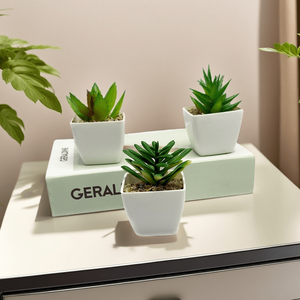 <span class=keywords><strong>Mini</strong></span> <span class=keywords><strong>Palmier</strong></span> Artificiel Réaliste Succulent Design De Luxe Mariage Étagère De Noël Décor De Bureau dans Un <span class=keywords><strong>Pot</strong></span> <span class=keywords><strong>En</strong></span> Plastique Blanc - Product Image 6